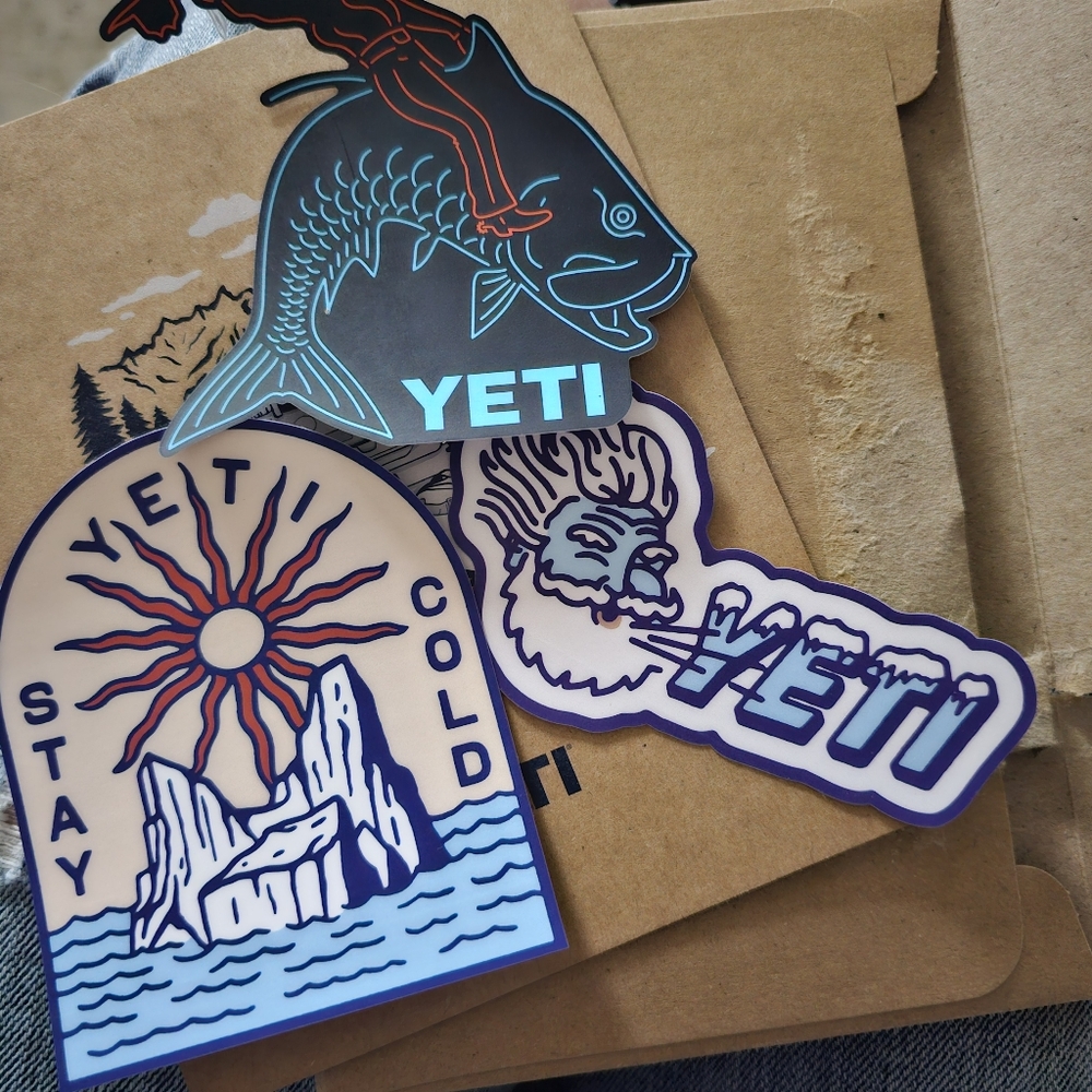 Yeti Set of 3 Stickers-